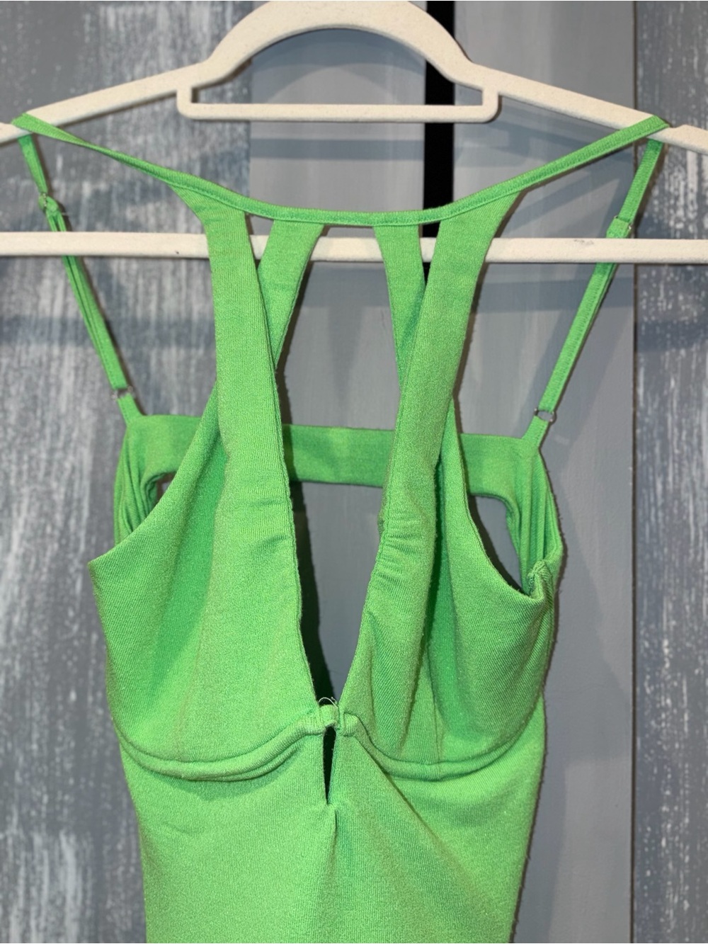 Tiger Mist Lime Green Cutout Bodycon Mini Dress NWT Size S - Picture 5 of 10